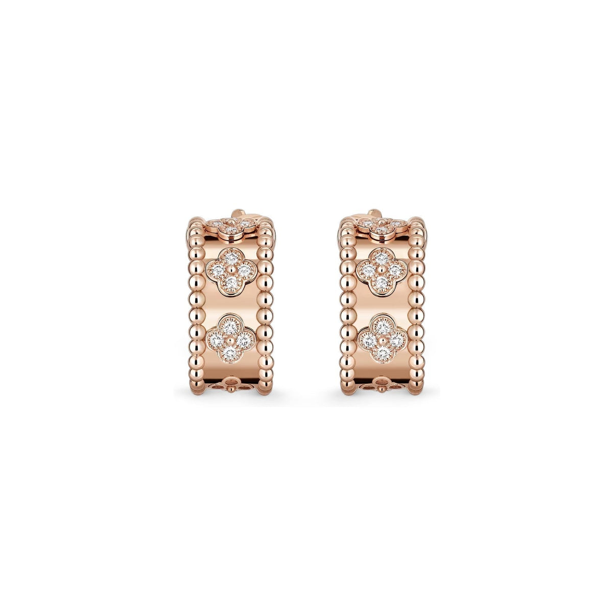 [Limara]KALEIDOSCOPE CLOVER HOOP EARRINGS