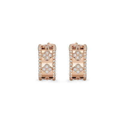[Limara]KALEIDOSCOPE CLOVER HOOP EARRINGS