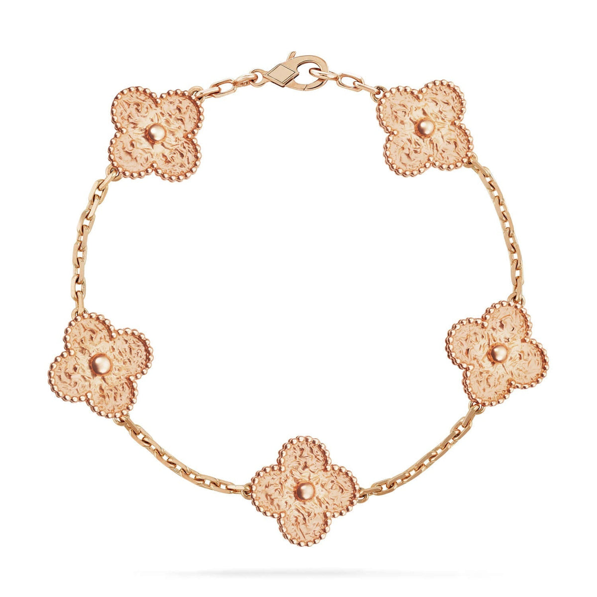 [Limara]LUCKY CLOVER 5-MOTIF BRACELET - BRONZING