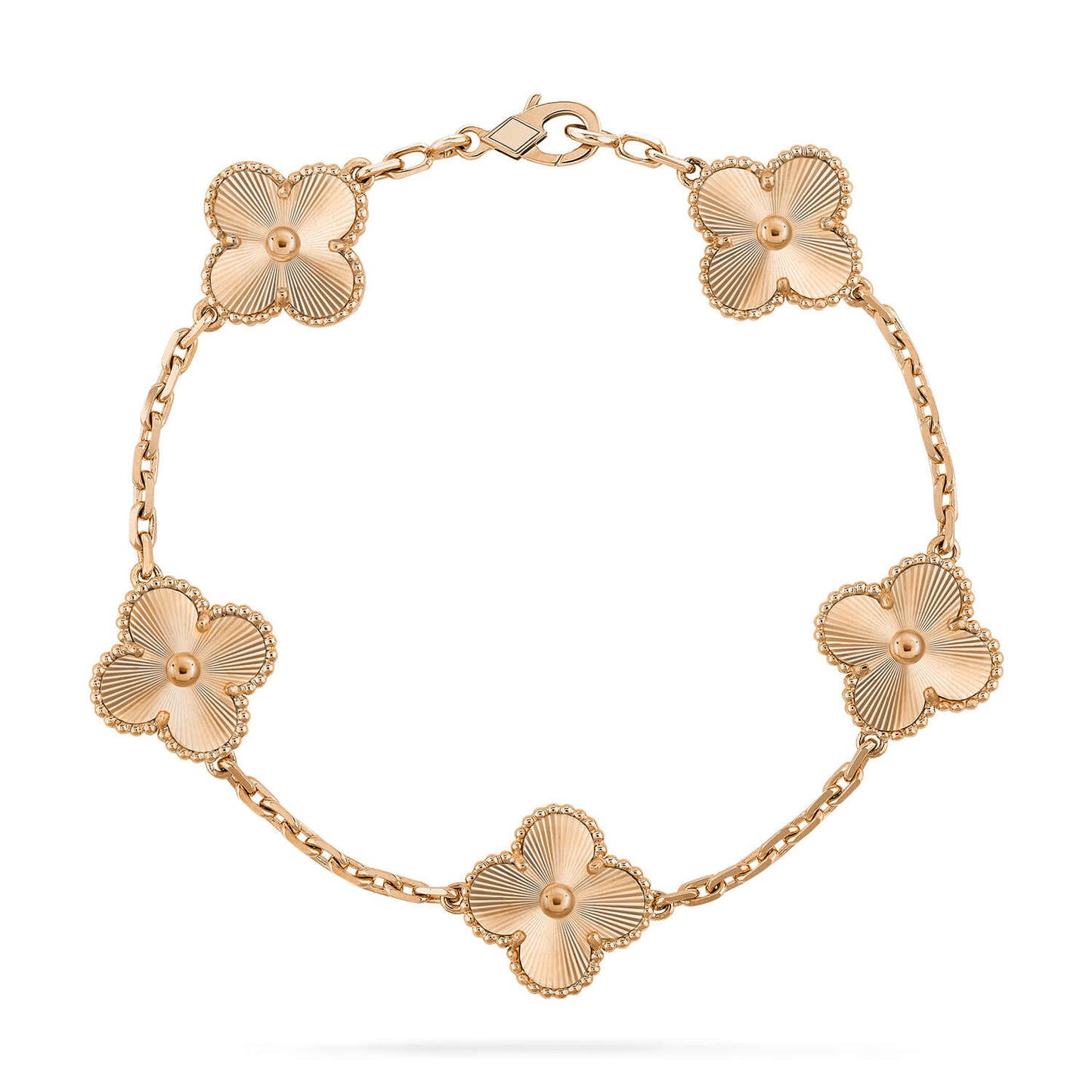[Limara]LUCKY CLOVER 5-MOTIF BRACELET - LASER COLLECTION