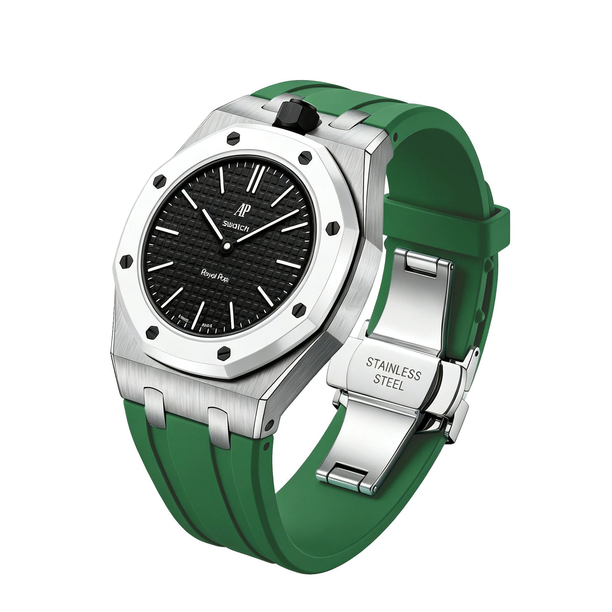 [Limara]Royal Oak Pop Exclusive Steel Case & Silicone Strap With Cradle