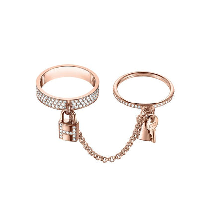 [Limara]HM KELLY CLOCHETTE DOUBLE RING IN  WITH DIAMONDS