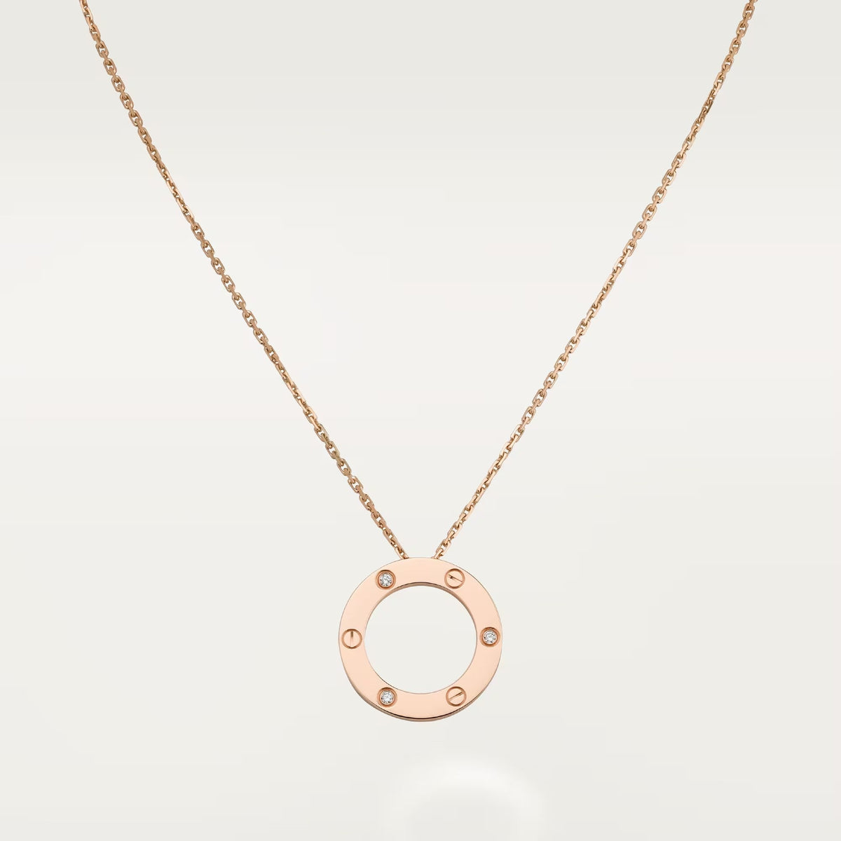 [Limara] LOVE NECKLACE 16MM 3 DIAMONDS