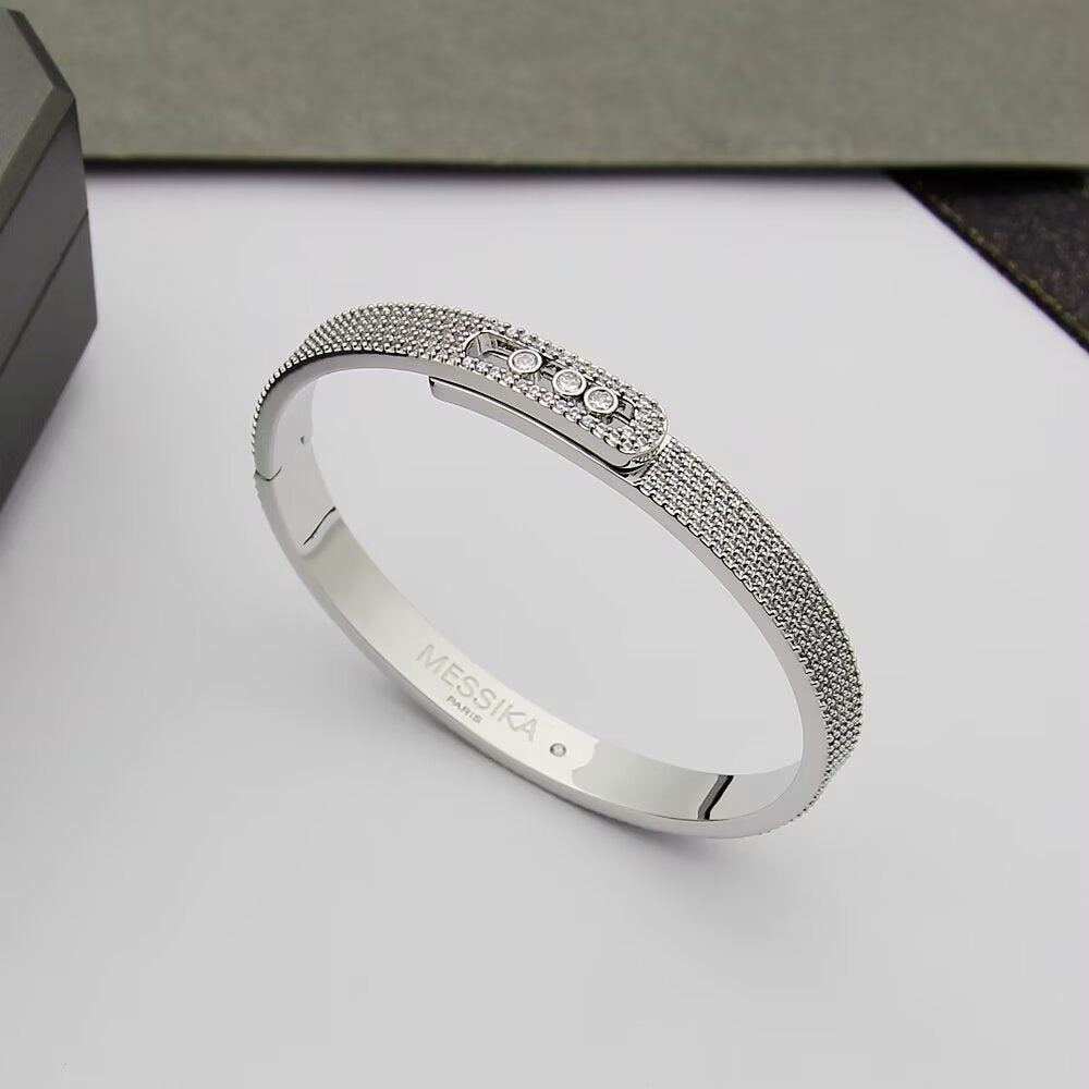 [Limara]MOVE NOA FULL-PAVÉ DIAMOND BANGLE BRACELET