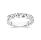 [Limara]ALLIANCE LIENS VIDENCE PAVED DIAMOND 4MM RING