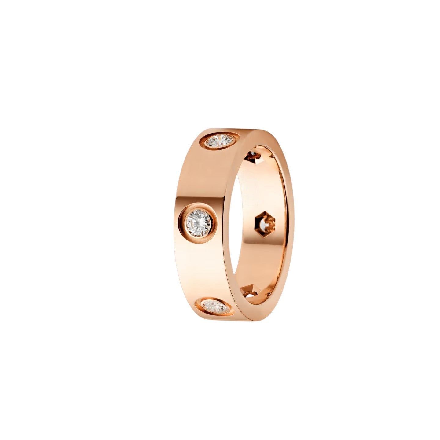 [Limara]LOVE 5.5MM 6 DIAMONDS RING
