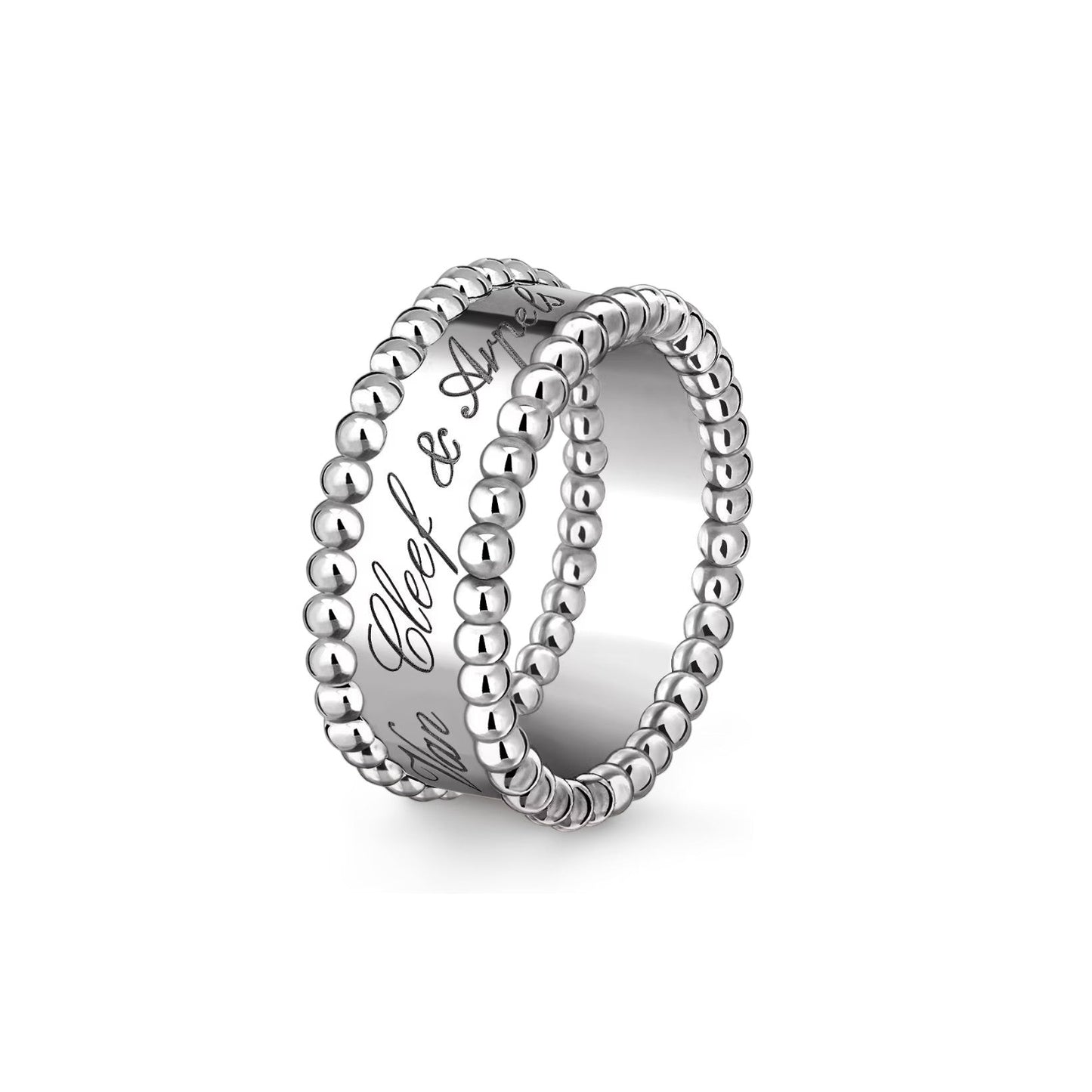 [Limara]SIGNATURE DUAL-BEADED BAND RING