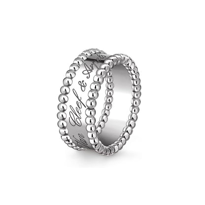[Limara]SIGNATURE DUAL-BEADED BAND RING