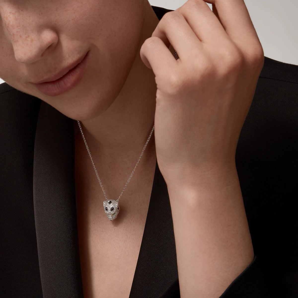 [Limara] PANTHERE FULL DIAMOND NECKLACE