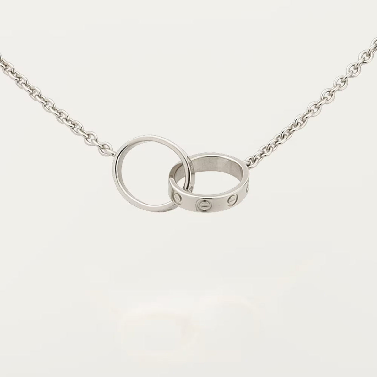 [Limara] LOVE DOUBLE RING NECKLACE