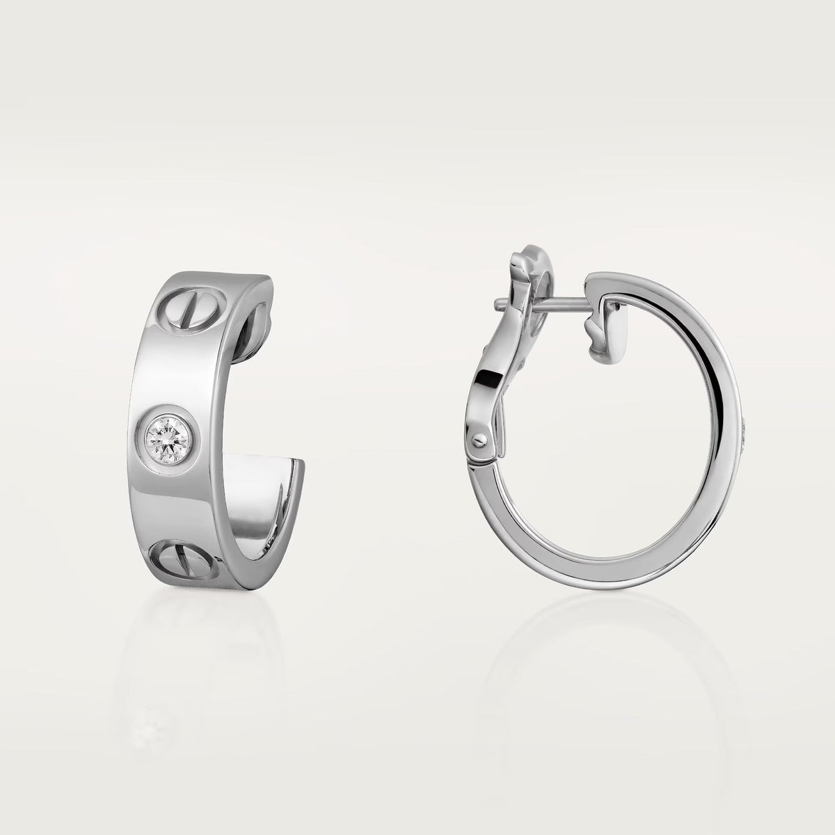 [Limara] LOVE EARRINGS 5.7MM 2 DIAMONDS