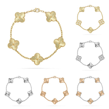 [Limara]  CLOVER 5 MOTIF LASER BRACELET COLLECTION