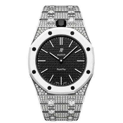 [Limara]Royal Oak Pop Exclusive Bioceramic Case & Bioceramic Strap Full Diamond