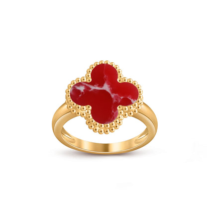 [Limara]LUCKY CLOVER VINTAGE GOLD RING COLLECTION