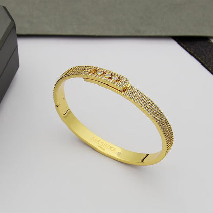 [Limara]MOVE NOA FULL-PAVÉ DIAMOND BANGLE BRACELET