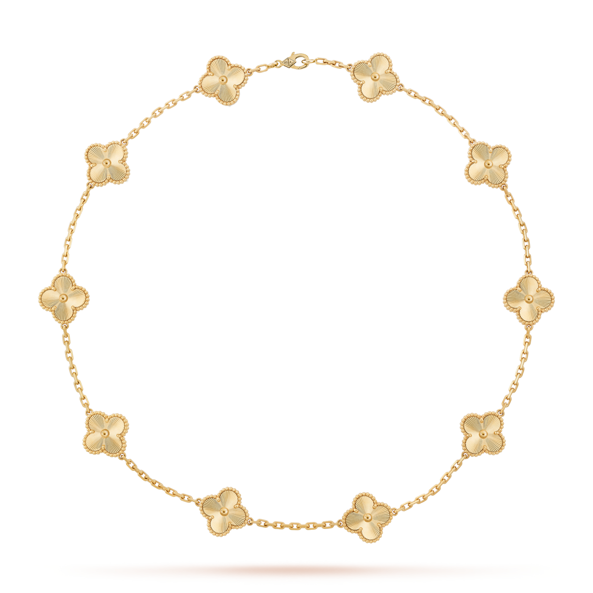 [Limara] CLOVER 10 MOTIFS LASER NECKLACE