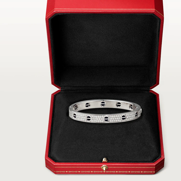 [Limara] LOVE BRACELET 6.1MM DIAMOND-PAVED CERAMIC