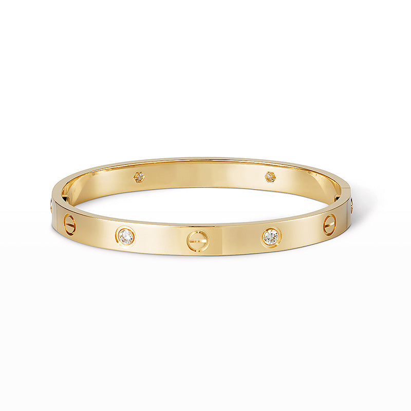 [Limara]CLASSIC 6.1MM LOVE BANGLE - 4-DIAMOND