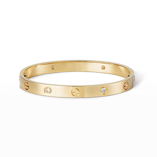[Limara]CLASSIC 6.1MM LOVE BANGLE - 4-DIAMOND