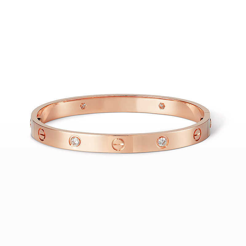 [Limara]CLASSIC 6.1MM LOVE BANGLE - 4-DIAMOND