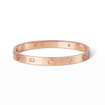 [Limara]CLASSIC 6.1MM LOVE BANGLE - 4-DIAMOND
