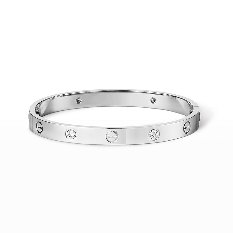 [Limara]CLASSIC 6.1MM LOVE BANGLE - 4-DIAMOND