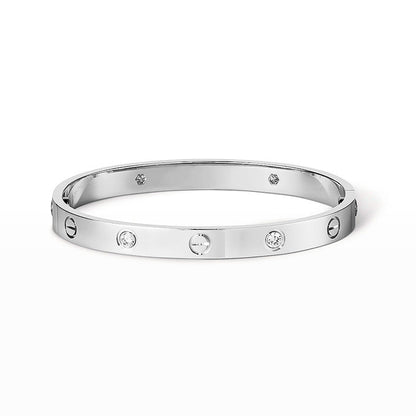 [Limara]CLASSIC 6.1MM LOVE BANGLE - 4-DIAMOND