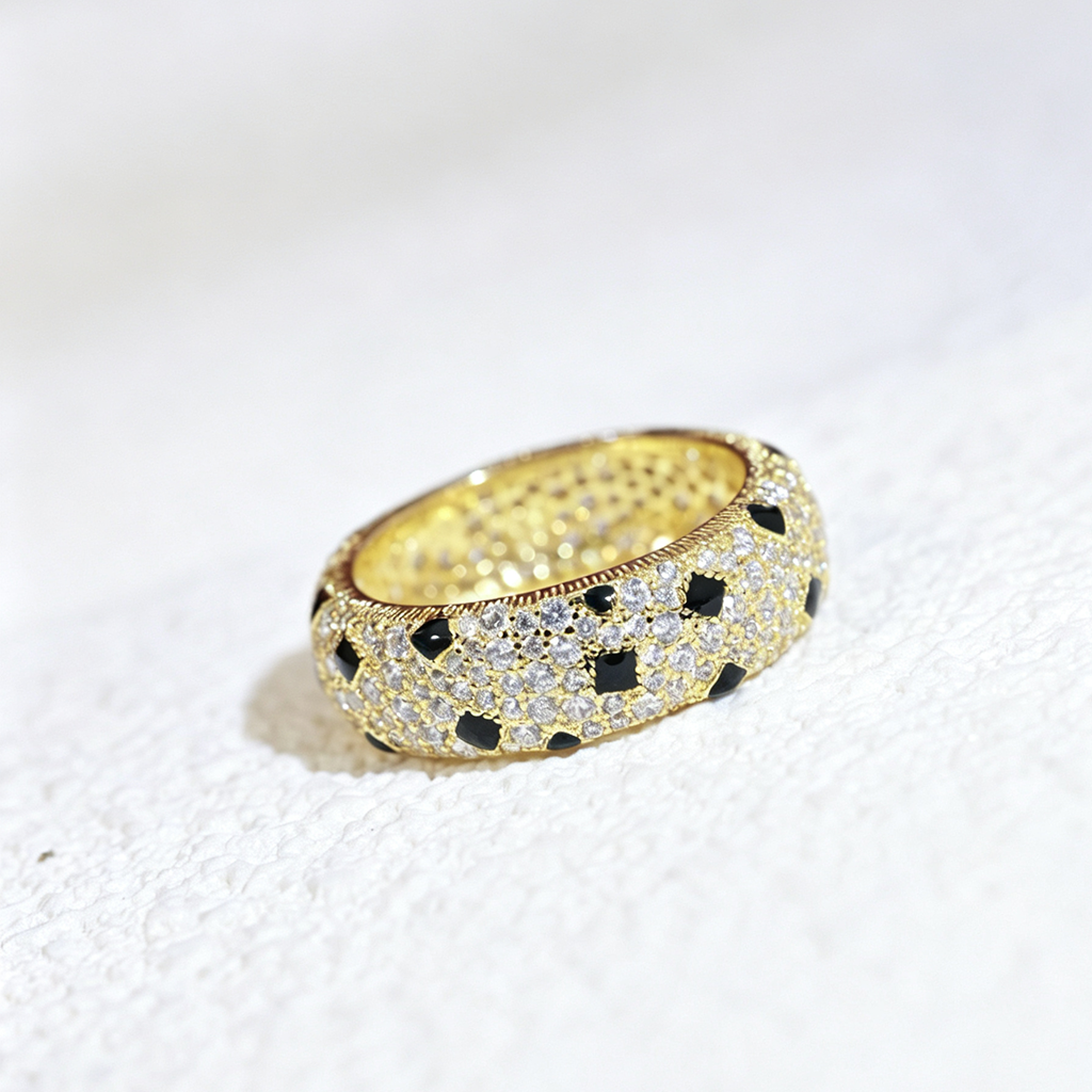 [Limara] PANTHERE SPOTTED FULL DIAMOND RING