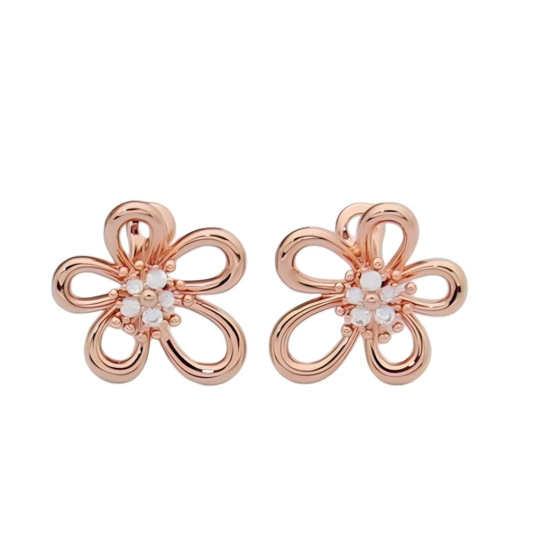[Limara]  FLOWERLACE EARRING 5 DIAMONDS