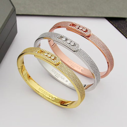 [Limara]MOVE NOA FULL-PAVÉ DIAMOND BANGLE BRACELET