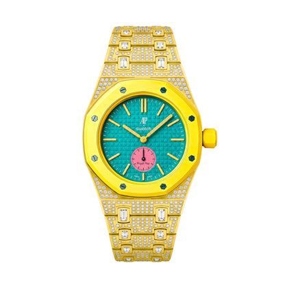 [Limara]Royal Oak Pop Exclusive Bioceramic Case & Bioceramic Strap Full Diamond
