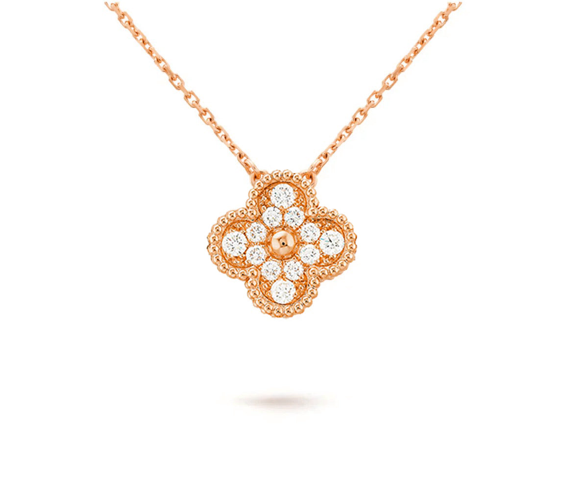 [Limara]15MM CLOVER FLOWER PENDANT NECKLACE COLLECTION