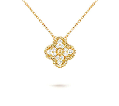 [Limara]15MM CLOVER FLOWER PENDANT NECKLACE COLLECTION