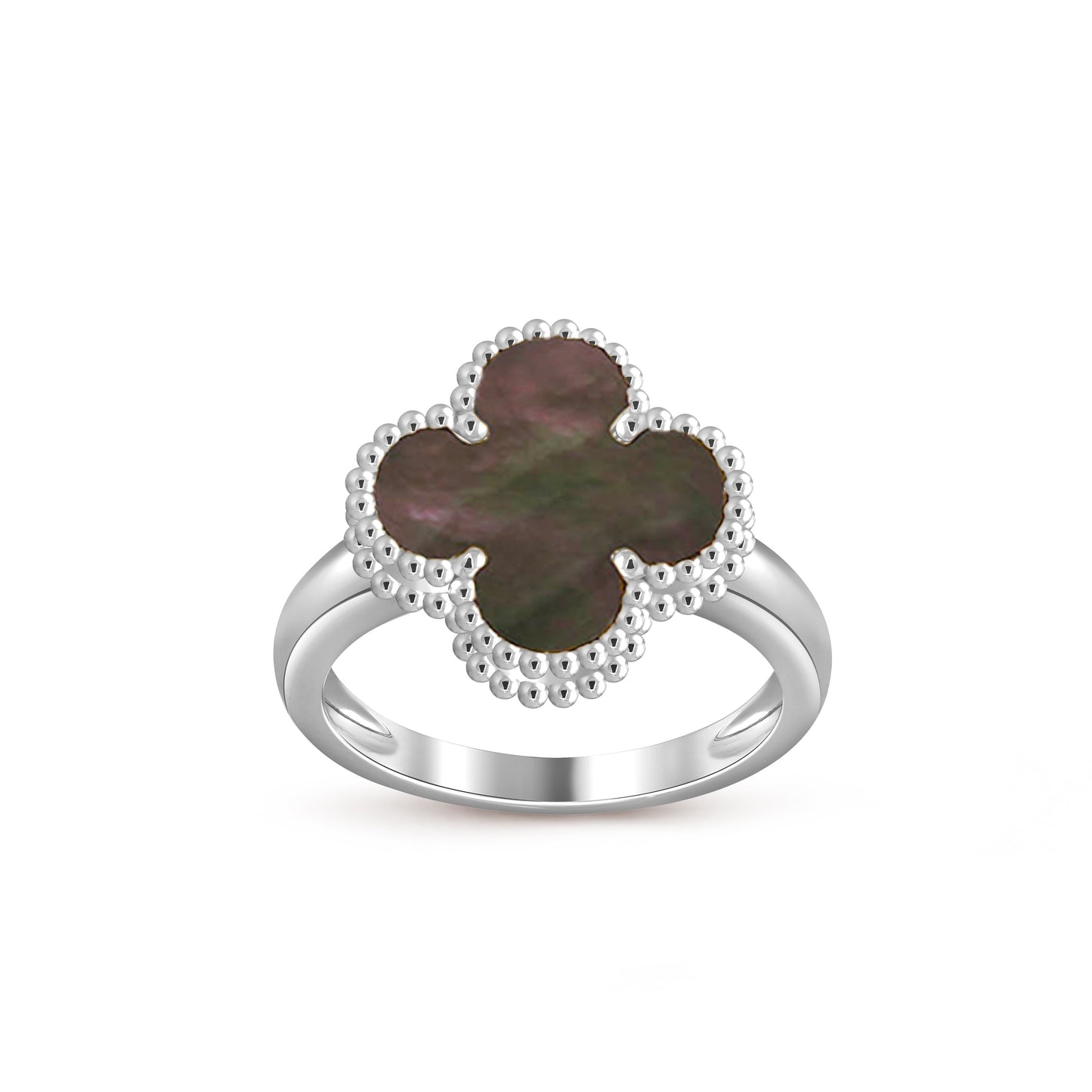 [Limara]LUCKY CLOVER VINTAGE WHITE GOLD RING COLLECTION