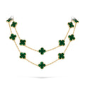 [Limara]CLASSIC 20-MOTIF LUCKY CLOVER LONG NECKLACE GOLD COLLECTION