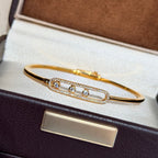 [Limara]MOVE PAVÉ DIAMOND BANGLE BRACELET M