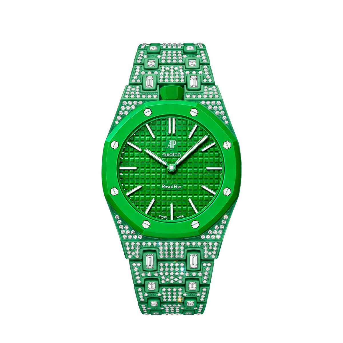 [Limara]Royal Oak Pop Exclusive Bioceramic Case & Bioceramic Strap Full Diamond