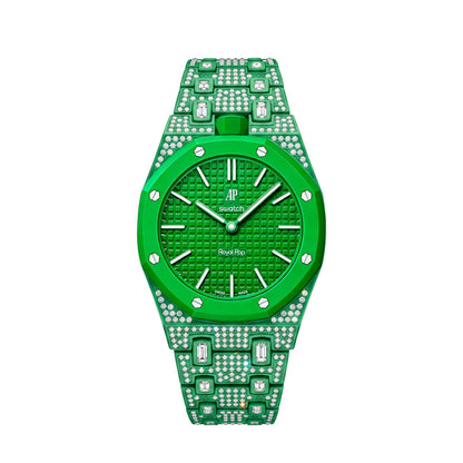 [Limara]Royal Oak Pop Exclusive Bioceramic Case & Bioceramic Strap Full Diamond