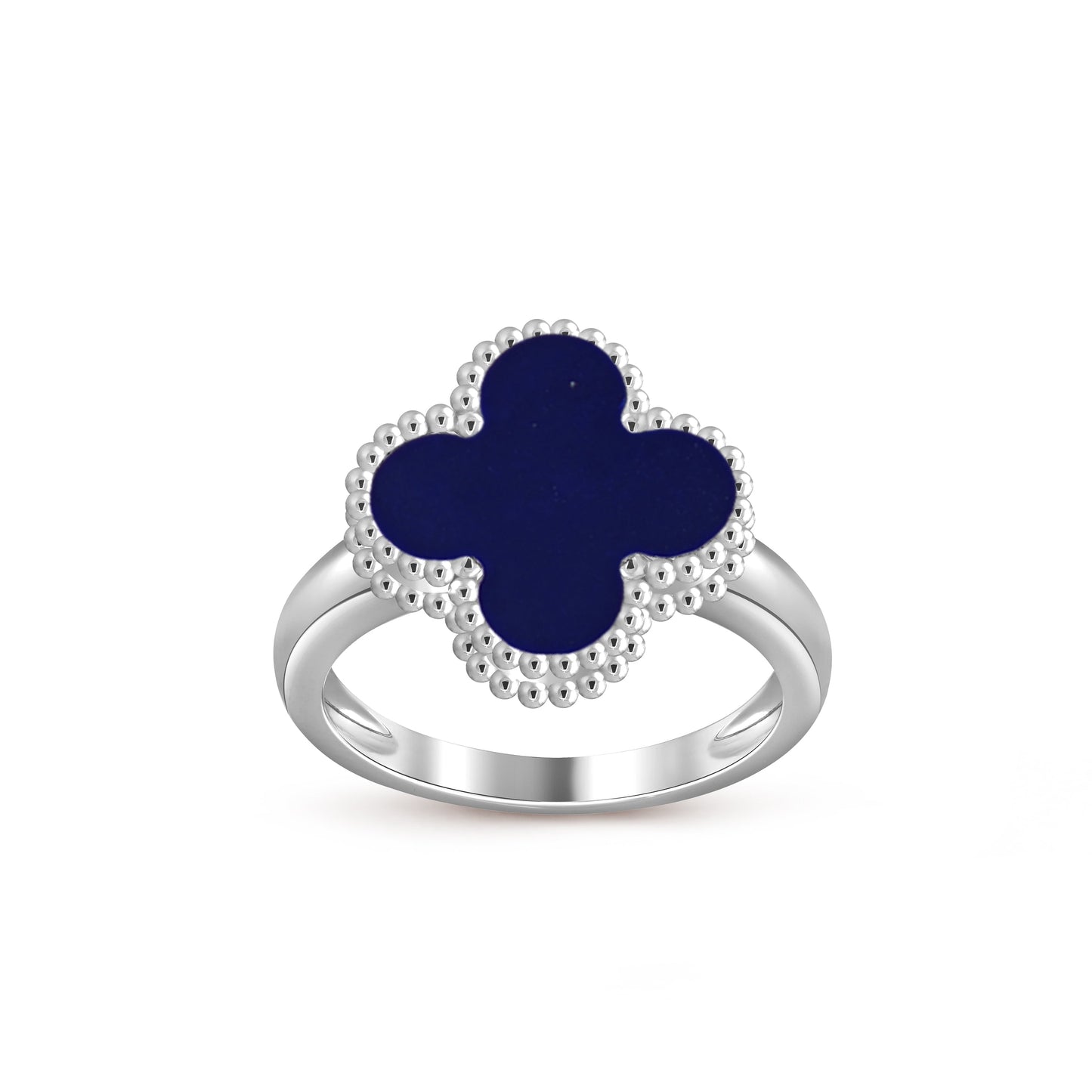 [Limara]LUCKY CLOVER VINTAGE WHITE GOLD RING COLLECTION