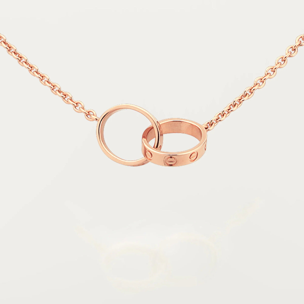 [Limara] LOVE DOUBLE RING NECKLACE