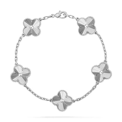 [Limara]LUCKY CLOVER 5-MOTIF BRACELET - LASER COLLECTION
