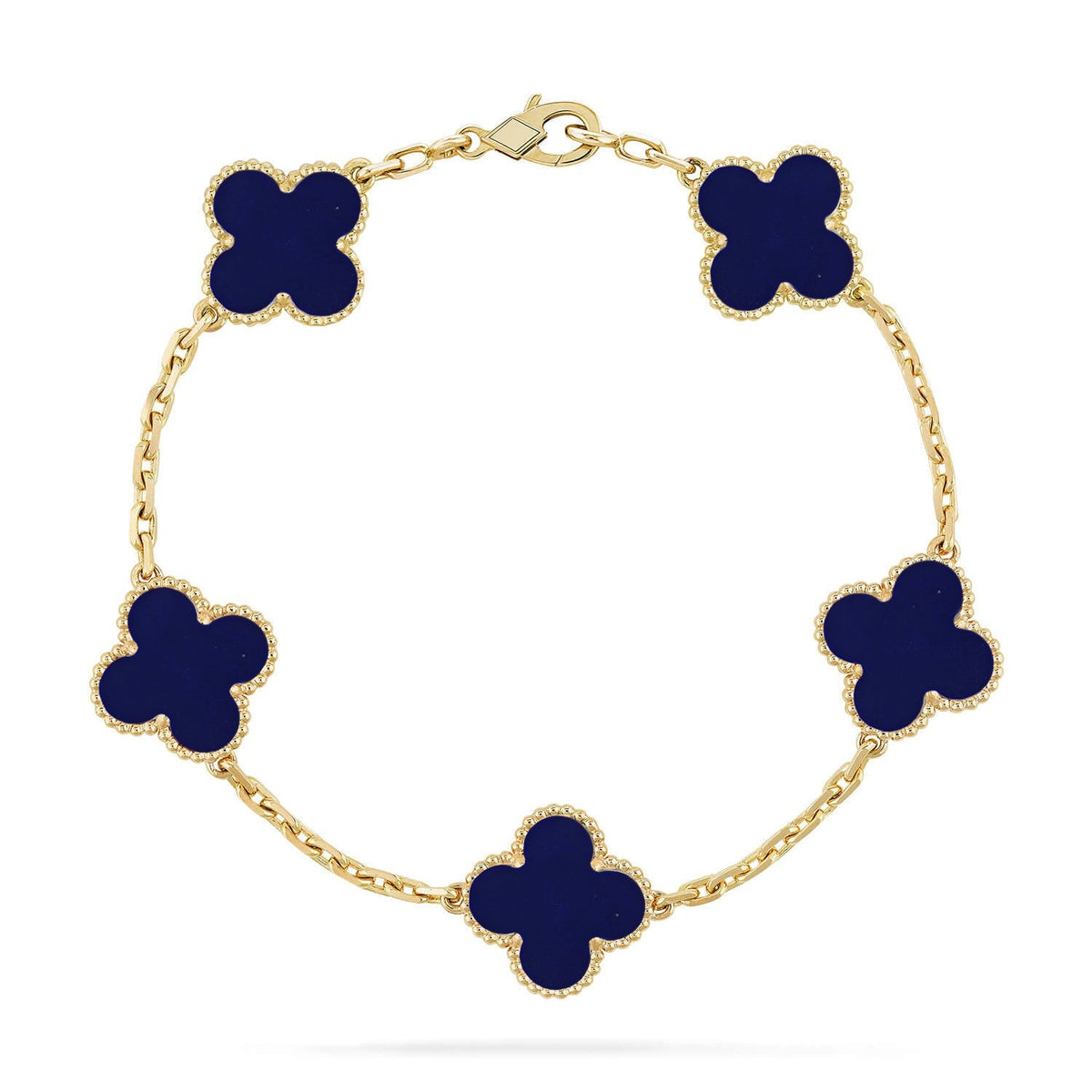 [Limara] CLOVER 5 MOTIF LAPIS LAZULI BRACELET COLLECTION