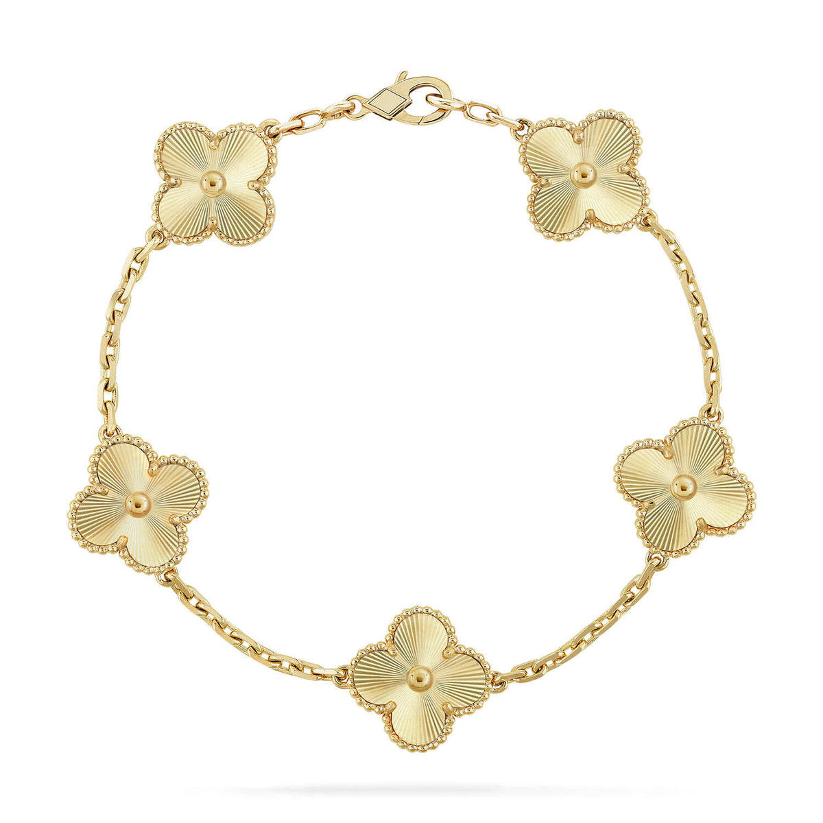[Limara]LUCKY CLOVER 5-MOTIF BRACELET - LASER COLLECTION