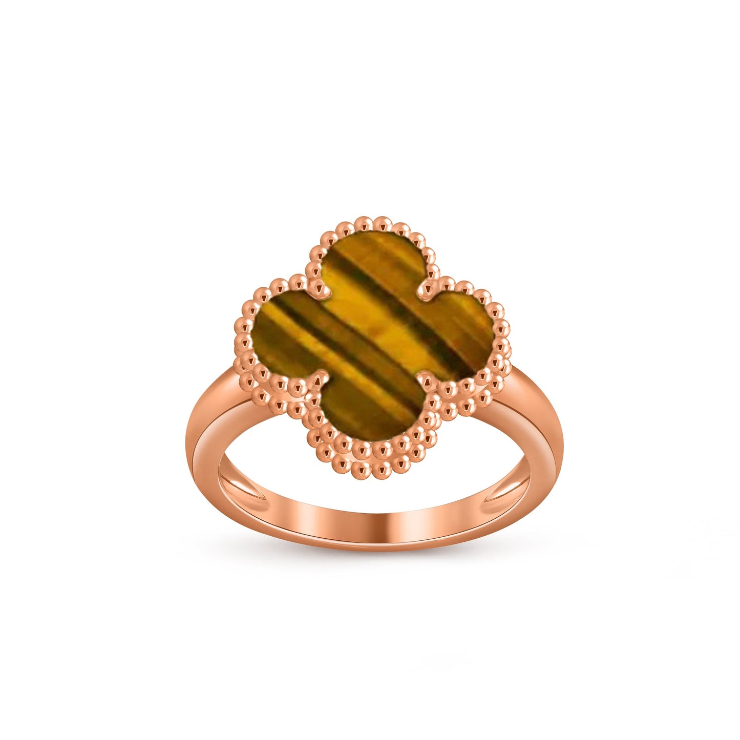 [Limara]LUCKY CLOVER VINTAGE ROSE GOLD RING COLLECTION