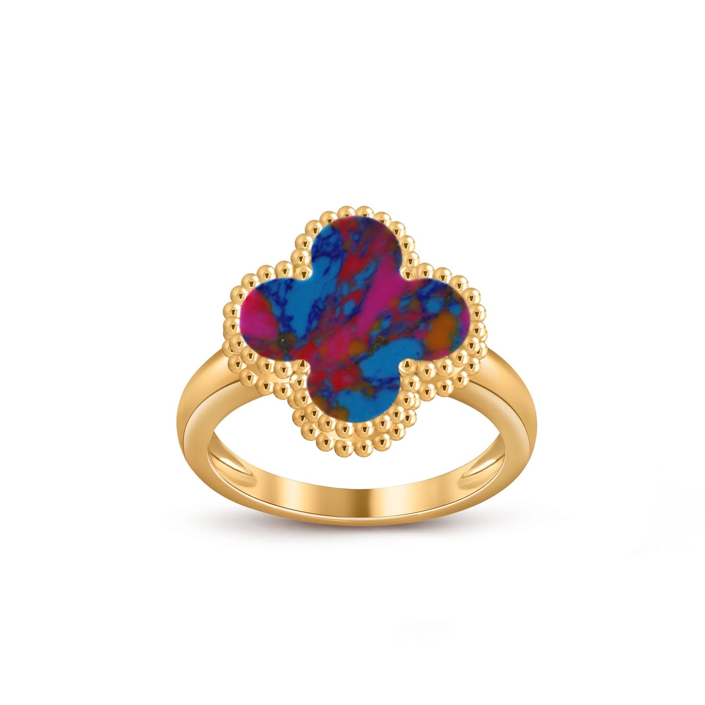 [Limara]LUCKY CLOVER VINTAGE GOLD RING COLLECTION