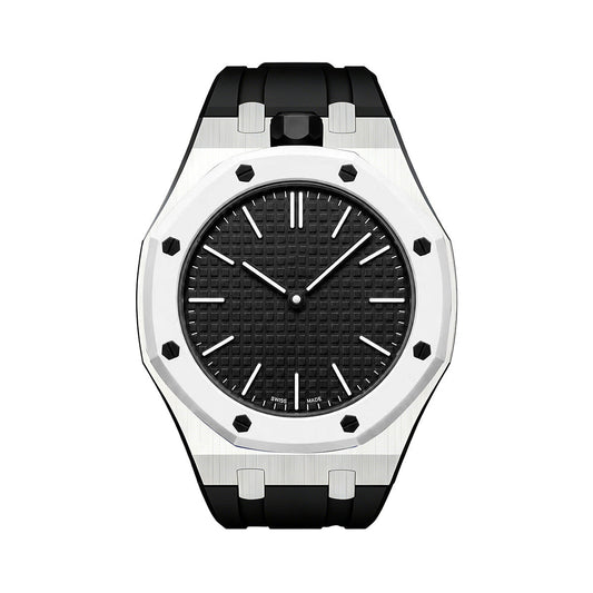 [Limara]OAK POP BLACK STEEL SILICONE STRAP