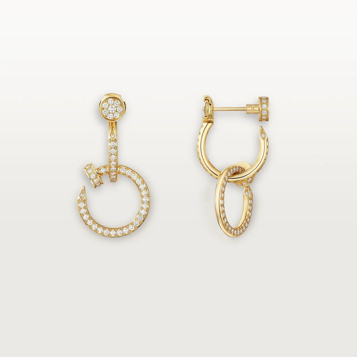 [Limara] JUSTE FULL DIAMOND DOUBLE EARRINGS
