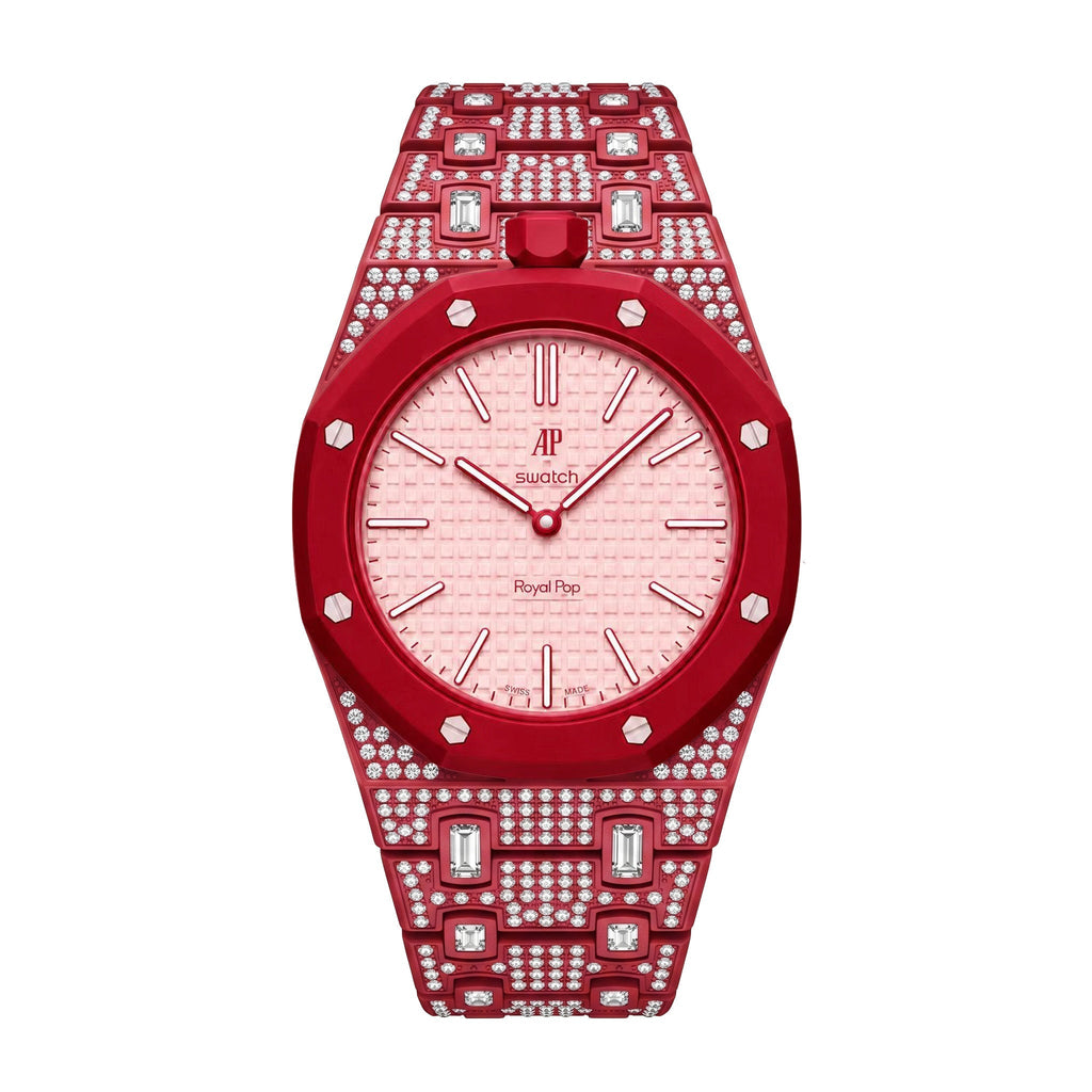 Royal Oak Pop Exclusive Bioceramic Case & Bioceramic Strap Full Diamond