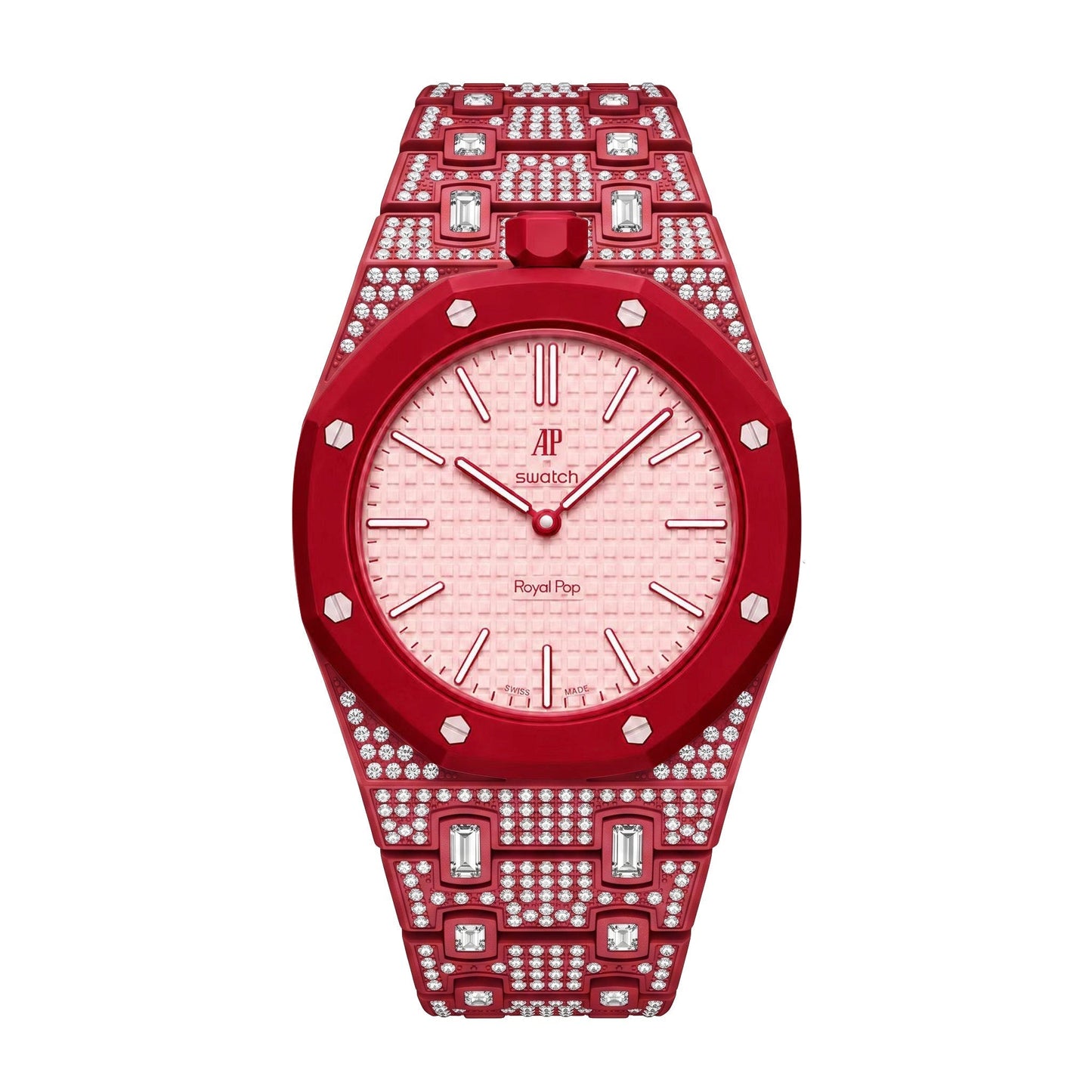 [Limara]Royal Oak Pop Exclusive Bioceramic Case & Bioceramic Strap Full Diamond
