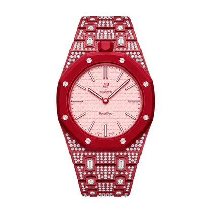 [Limara]Royal Oak Pop Exclusive Bioceramic Case & Bioceramic Strap Full Diamond